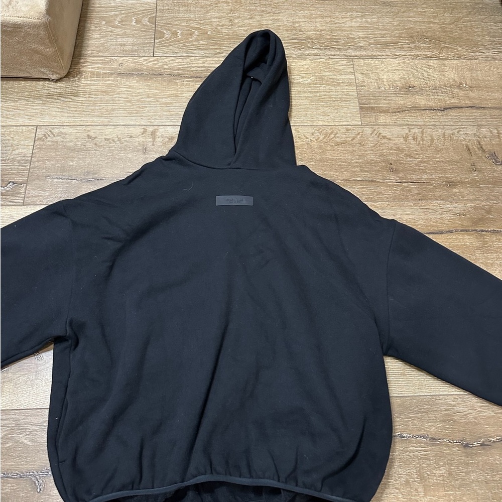 Small FOG Essentials Black Hoodie with Pockets